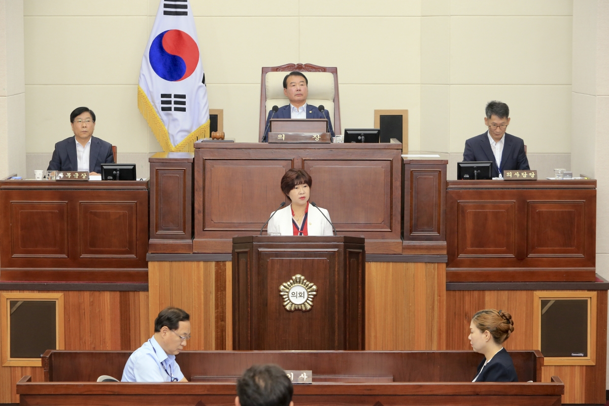 20190919-015[AP7U2706-제233회 임시회 제1차 본회의시 장미경 의원 5분 자유발언.jpg