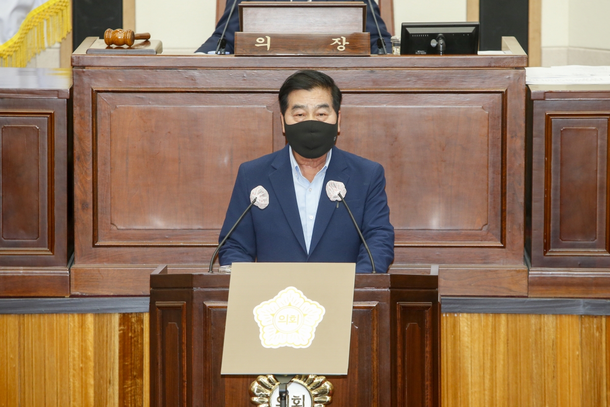 20210506-004[_P7U0058-제249회 임시회 제1차 본회의시 안주찬 의원 5분 자유발언.jpg
