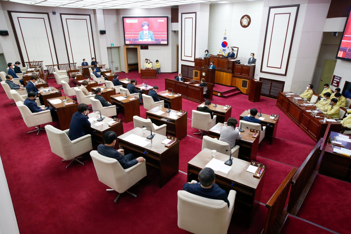 20220315-009[_P7U8810-제256회 임시회 제1차 본회의시 장미경 의원 5분 자유발언.jpg