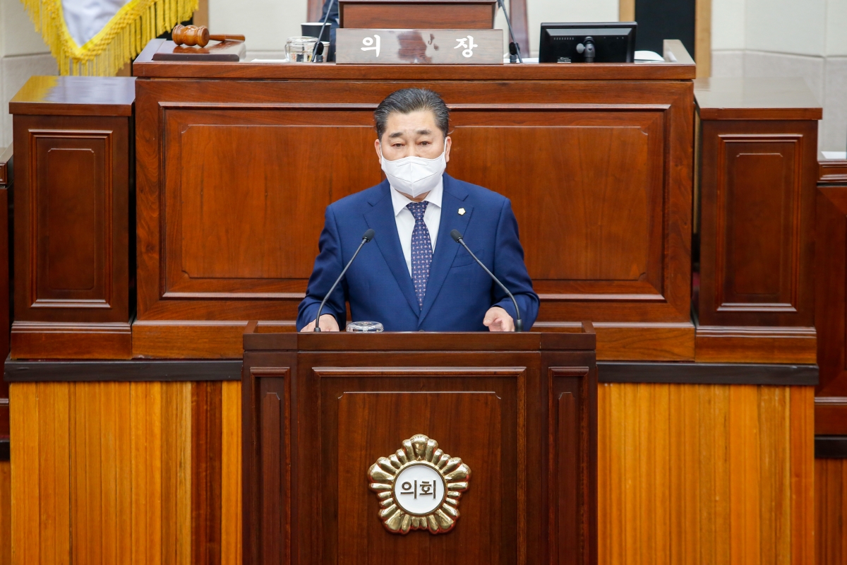 20220923-009[_P7U3400-제261회 제1차 정례회 제2차 본회의시 박세채 의원 시정질문.JPG