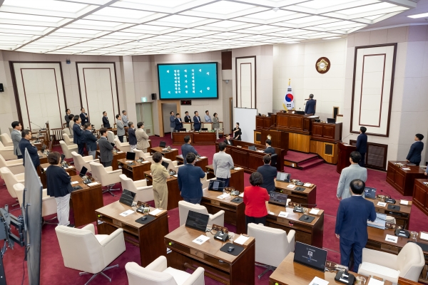 제290회 임시회 개회식 및 제1차 본회의 활동