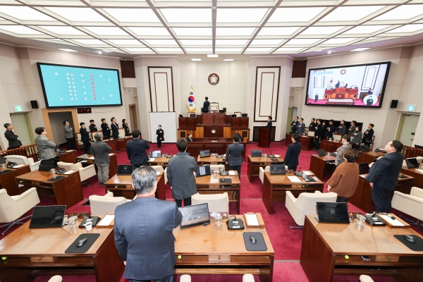 제293회 임시회 개회식 및 제1차 본회의 활동